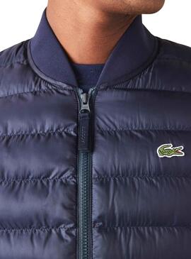 Gilet Lacoste Waterproof pour Homme Bleu Marine