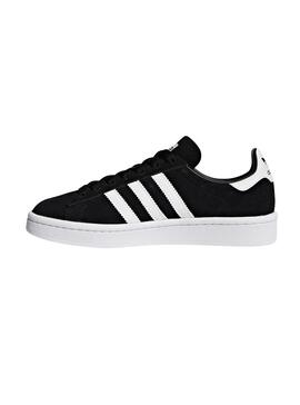 Baskets Adidas Campus J Noir Pour Enfante et Fille