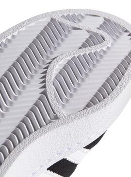 Baskets Adidas Campus J Noir Pour Enfante et Fille