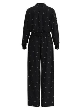 Jumpsuit Pepe Jeans Pam Printed Noire pour Femme