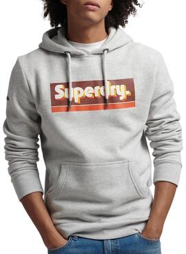 Sweat Superdry Trade Tab pour Homme Gris