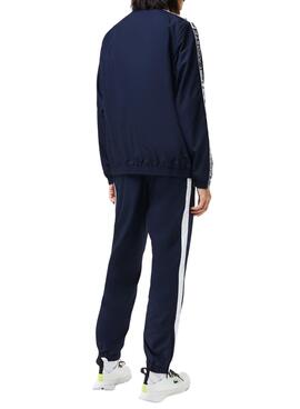 Survêtement Bandes Lacoste Bleu Marine pour Homme