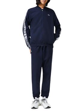 Survêtement Bandes Lacoste Bleu Marine pour Homme
