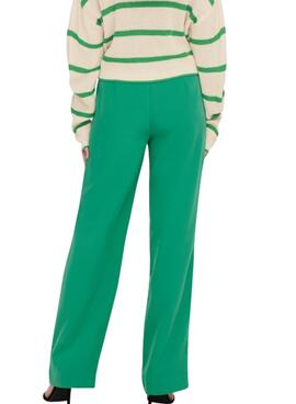 Pantalon Only Lana Berry Mid Vert pour Femme