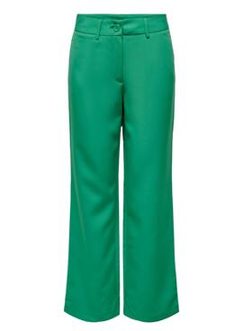 Pantalon Only Lana Berry Mid Vert pour Femme
