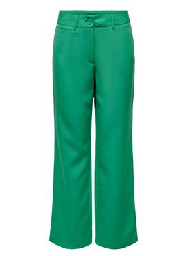 Pantalon Only Lana Berry Mid Vert pour Femme