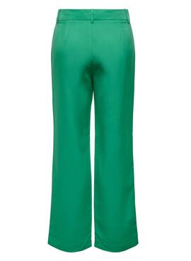 Pantalon Only Lana Berry Mid Vert pour Femme