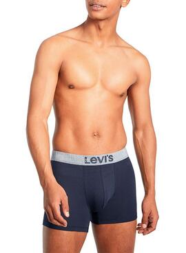 Pack 3 Slip Levis Coffret cadeau Bleu Marine Homme
