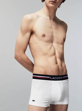 Pack 3 Slip Lacoste Boxer Iconic Bleu Marine