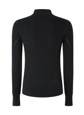 Pull Pepe Jeans Canal Amalia Noire pour Femme