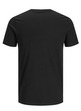 T-Shirt Jack & Jones Corp Logo Noire Homme