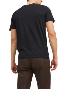 T-Shirt Jack & Jones Corp Logo Noire Homme