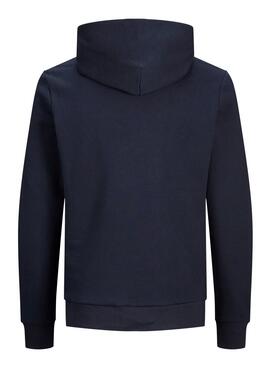 Sweat Jack & Jones Logo Maxi Bleu marine Homme