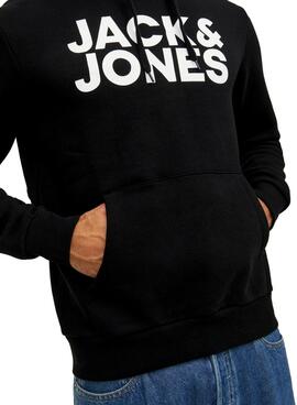 Sweat Jack & Jones Logo Maxi Noire Homme