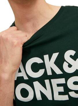 T-Shirt Jack & Jones Corp Logo Slim Vert