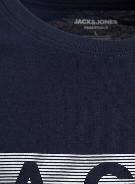 T-Shirt Jack & Jones Corp Logo Bleu marine Homme