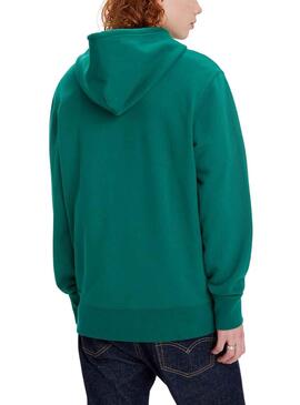 Sweat Levis Hoodie Vert pour Homme