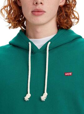 Sweat Levis Hoodie Vert pour Homme