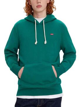 Sweat Levis Hoodie Vert pour Homme