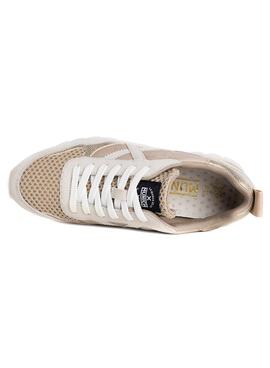 Baskets Munich Ripple 44 Beige pour Femme