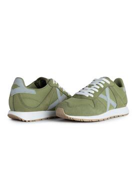 Baskets Munich Massana 517 Vert pour Homme