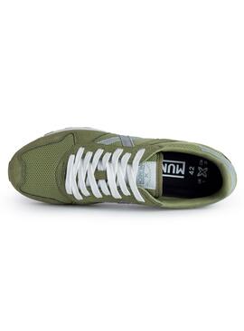 Baskets Munich Massana 517 Vert pour Homme
