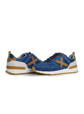 Baskets Munich Alpha 76 Bleu pour Homme