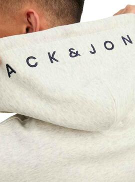 Sweat Jack and Jones Jestar Blanc pour Homme