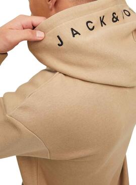 Sweat Jack and Jones Jestar Beige pour Homme