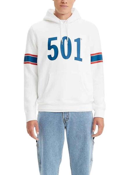 Sweat Levis 501 Blanc pour Homme