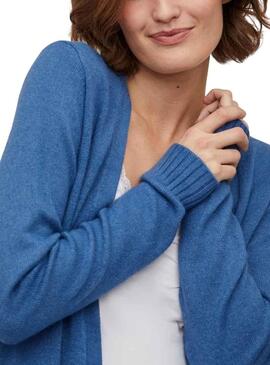 Veste Vila Viril Bleu pour Femme
