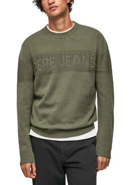 Pull Pepe Jeans Nino Vert pour Homme