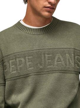 Pull Pepe Jeans Nino Vert pour Homme