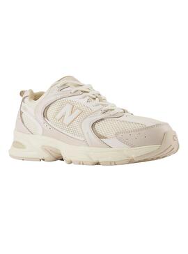 Baskets New Balance MR530 Beige et Blanc