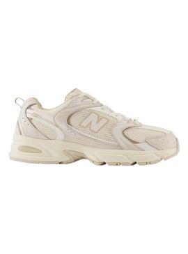 Baskets New Balance MR530 Beige et Blanc