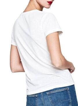 T-Shirt Pepe Jeans Dhalia Blanc Femme
