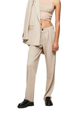 Pantalon Pepe Jeans Colette Beige pour Femme