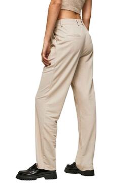 Pantalon Pepe Jeans Colette Beige pour Femme