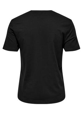 T-Shirt Only Kita Rainbow Noire pour Femme