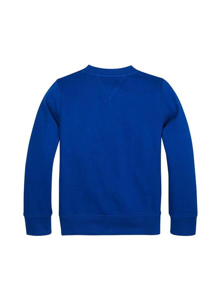 Sweat Tommy Hilfiger Flag Bleu Electrique Garcon
