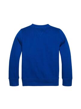 Sweat Tommy Hilfiger Flag Bleu Électrique Garçon