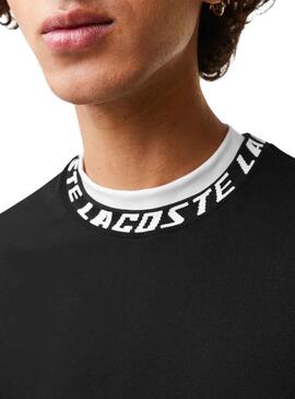 T-Shirt Logo Lacoste Noire pour Homme