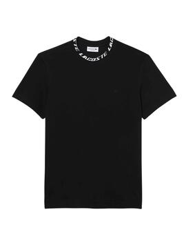 T-Shirt Logo Lacoste Noire pour Homme