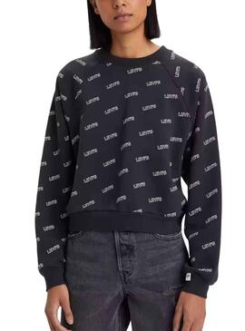 Sweat Levis Vintage Logo Noire pour Femme