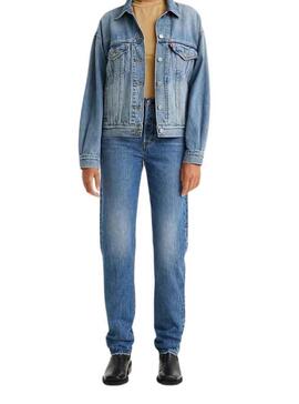 Pantalon Jeans Levis 501 Bleu Moyen pour Femme