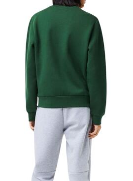 Sweat Lacoste Intemporel Vert pour Homme