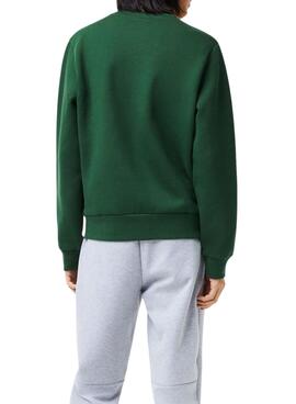 Sweat Lacoste Intemporel Vert pour Homme