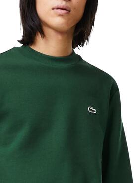 Sweat Lacoste Intemporel Vert pour Homme