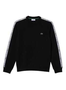 Sweat Lacoste Streetwear Noire pour Homme