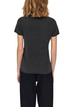 T-Shirt Only Lucy Regular Noire pour Femme